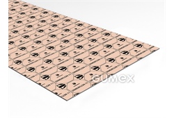 DIMERFLON 11, 2mm, 1500x1500mm, 85bar, PTFE, +260°C, rosa, 